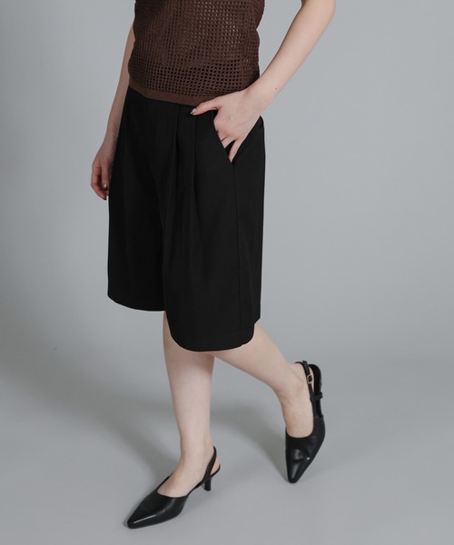 select MOCA Et（セレクトモカエト）の「【Et】Two-Tuck Half Pants（その他パンツ・レディース・ブラック/グレイッシュベージュ・FREE）」の22枚目の写真