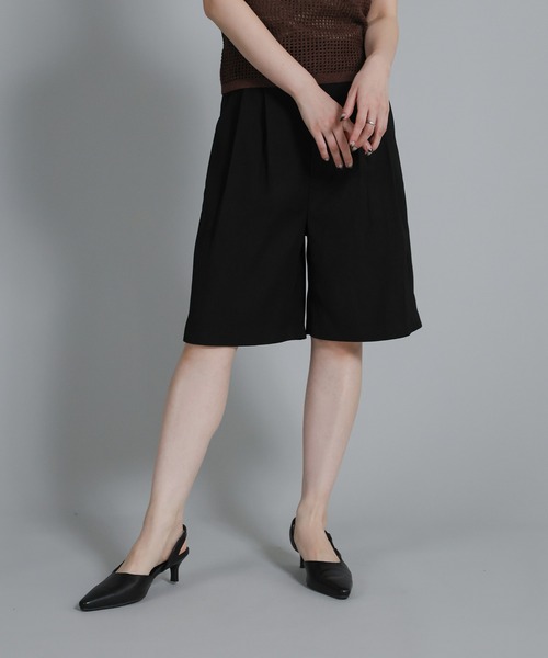 select MOCA Et（セレクトモカエト）の「【Et】Two-Tuck Half Pants（その他パンツ・レディース・ブラック/グレイッシュベージュ・FREE）」の21枚目の写真