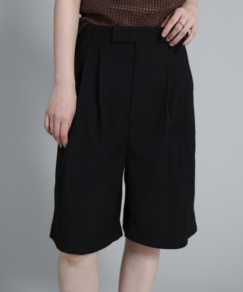 select MOCA Et（セレクトモカエト）の「【Et】Two-Tuck Half Pants（その他パンツ・レディース・ブラック/グレイッシュベージュ・FREE）」の17枚目の写真