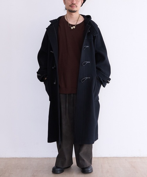 MONTGOMERY(モンゴメリー)の「MONTGOMERY Kennington(ダッフルコート・メンズ・ブラック/グリーン/ベージュ・SMALL/MEDIUM/LARGE)」の4枚目の写真