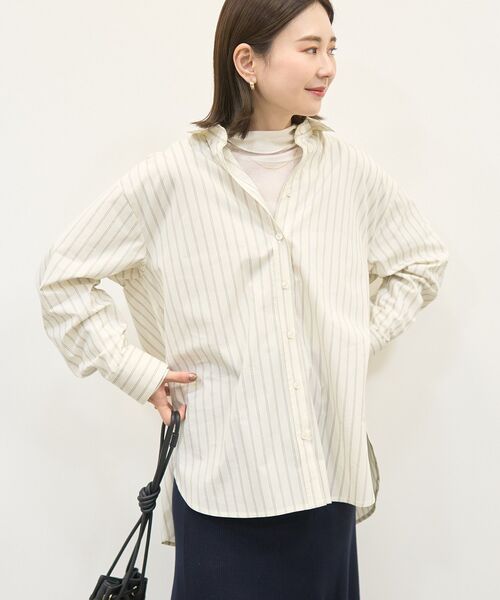AMERICAN HOLIC(アメリカンホリック)の「配色レギュラーカラーシャツ(シャツ/ブラウス・レディース・サックスブルー/グレー系その他2/ベージュ系その他2・L/M)」の10枚目の写真