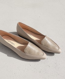 MAMIAN | 甲深 スクエアトゥ ローファー(ローファー)