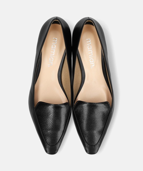 MAMIAN(マミアン)の「甲深 スクエアトゥ ローファー(ローファー・レディース・ベージュ系その他/ブラック・23.0cm/22.5cm/25.0cm/24.5cm/24.0cm/23.5cm)」の7枚目の写真