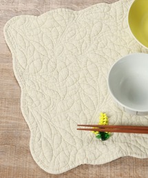 studio CLIP（スタディオクリップ）の「リーフ柄キルトランチョンマット（ランチョンマット/テーブルウェア）」