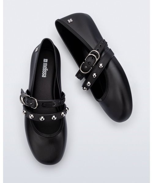 melissa(メリッサ)の「MELISSA SOFT BALLERINA STUDS AD(バレエシューズ・レディース・ブラック/ライトブルー・35-36/39/38/37)」の2枚目の写真