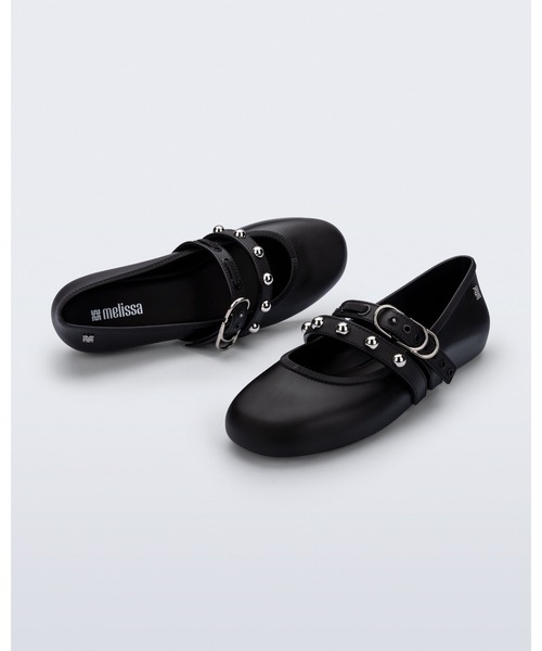 melissa(メリッサ)の「MELISSA SOFT BALLERINA STUDS AD(バレエシューズ・レディース・ブラック/ライトブルー・35-36/39/38/37)」の7枚目の写真