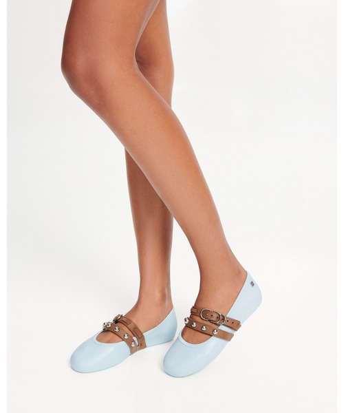 melissa(メリッサ)の「MELISSA SOFT BALLERINA STUDS AD(バレエシューズ・レディース・ブラック/ライトブルー・35-36/39/38/37)」の10枚目の写真