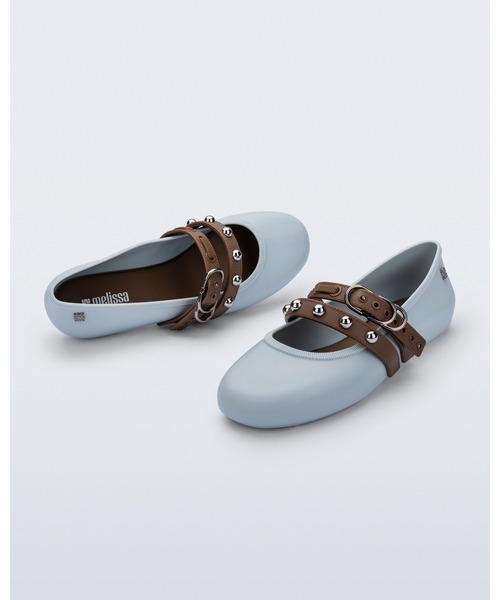 melissa(メリッサ)の「MELISSA SOFT BALLERINA STUDS AD(バレエシューズ・レディース・ブラック/ライトブルー・35-36/39/38/37)」の3枚目の写真