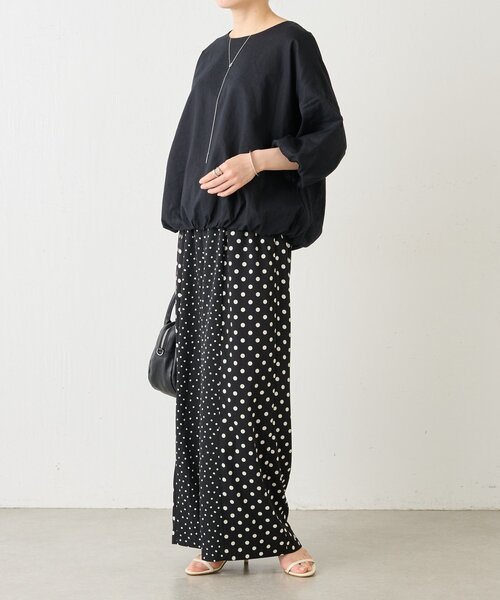 BEARDSLEY（ビアズリー）の「綿麻バルーンブラウス（シャツ/ブラウス・レディース・ブルー/ブラック/ピンク・FREE）」の18枚目の写真