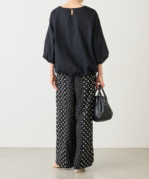 BEARDSLEY（ビアズリー）の「綿麻バルーンブラウス（シャツ/ブラウス・レディース・ブルー/ブラック/ピンク・FREE）」の20枚目の写真