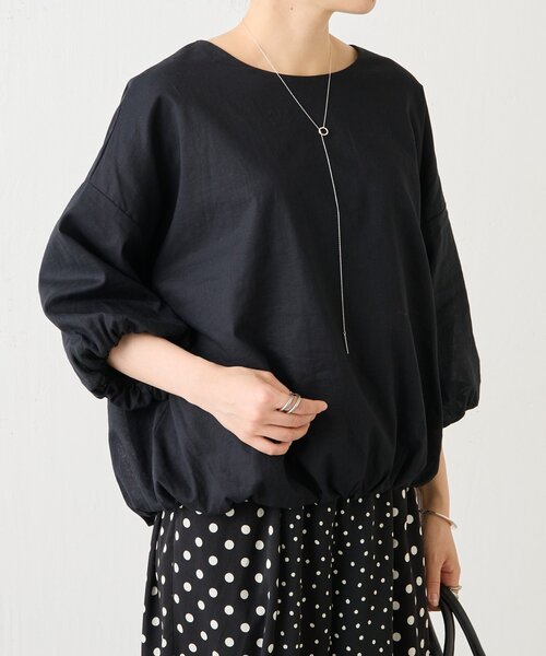 BEARDSLEY（ビアズリー）の「綿麻バルーンブラウス（シャツ/ブラウス・レディース・ブルー/ブラック/ピンク・FREE）」の21枚目の写真