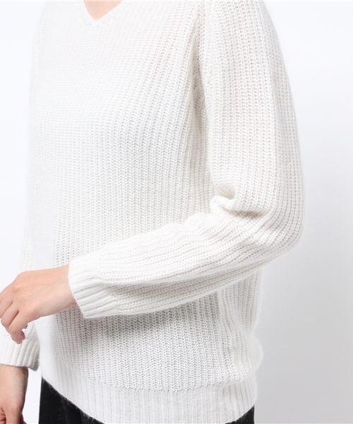 NATURAL BEAUTY BASIC（ナチュラルビューティーベーシック）の「ファインタッチアンゴラニット（ニット/セーター・レディース・グレー系その他/ホワイト/グレー/ブルー・MEDIUM）」の10枚目の写真