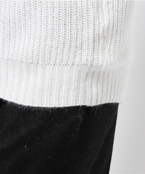 NATURAL BEAUTY BASIC（ナチュラルビューティーベーシック）の「ファインタッチアンゴラニット（ニット/セーター・レディース・グレー系その他/ホワイト/グレー/ブルー・MEDIUM）」の11枚目の写真