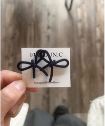 【FU&DUN.C】ベロアリボンピアス(MA)