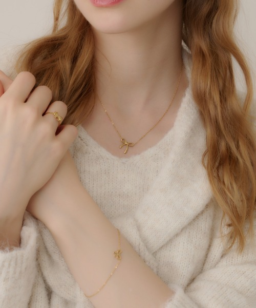 TITTY&CO.(ティティーアンドコー)の「リボンモチーフネックレス(ネックレス・レディース・ピンクゴールド/ゴールド/シルバー・FREE)」の19枚目の写真