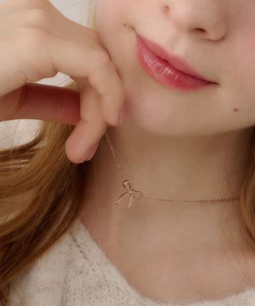 TITTY&CO.(ティティーアンドコー)の「リボンモチーフネックレス(ネックレス・レディース・ピンクゴールド/ゴールド/シルバー・FREE)」の16枚目の写真