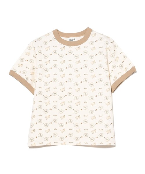 WOOLRICH(ウールリッチ)の「WOOLRICH / リンガーTシャツ(Tシャツ/カットソー・レディース・ベージュ・X-SMALL)」の1枚目の写真