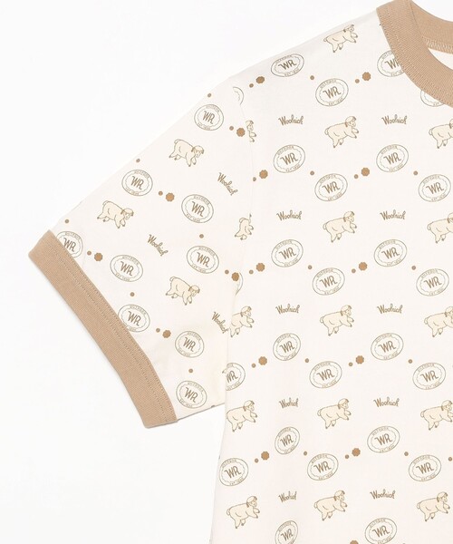 WOOLRICH(ウールリッチ)の「WOOLRICH / リンガーTシャツ(Tシャツ/カットソー・レディース・ベージュ・X-SMALL)」の4枚目の写真