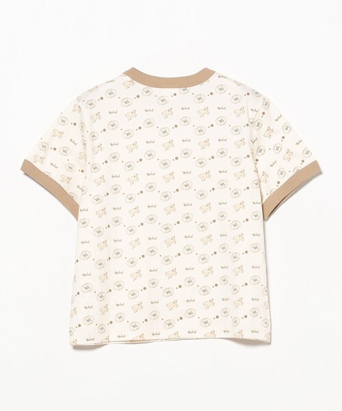 WOOLRICH(ウールリッチ)の「WOOLRICH / リンガーTシャツ(Tシャツ/カットソー・レディース・ベージュ・X-SMALL)」の5枚目の写真