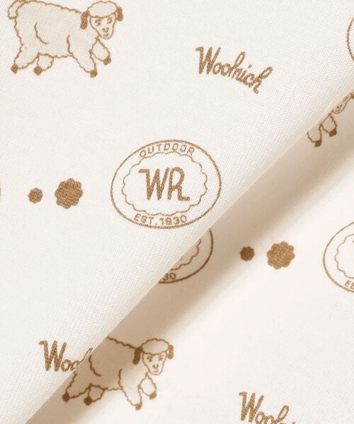 WOOLRICH(ウールリッチ)の「WOOLRICH / リンガーTシャツ(Tシャツ/カットソー・レディース・ベージュ・X-SMALL)」の6枚目の写真
