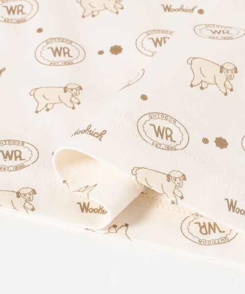 WOOLRICH(ウールリッチ)の「WOOLRICH / リンガーTシャツ(Tシャツ/カットソー・レディース・ベージュ・X-SMALL)」の7枚目の写真