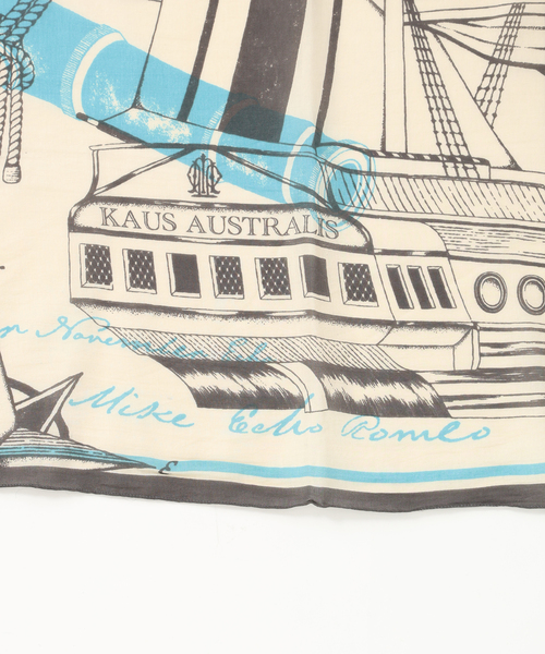 manipuri（マニプリ）の「manipuri マニプリ インドストール ポンメール 0161333006（ストール/ショール・レディース・ブルー・FREE）」の5枚目の写真