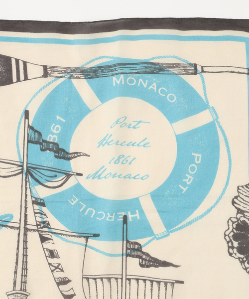 manipuri（マニプリ）の「manipuri マニプリ インドストール ポンメール 0161333006（ストール/ショール・レディース・ブルー・FREE）」の6枚目の写真