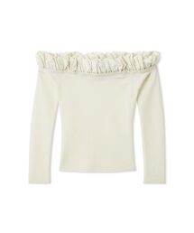 SNIDEL | バルーンフリルニットプルオーバー(ニット/セーター)