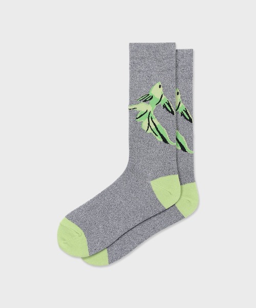 Paul Smith(ポールスミス)の「“LA PECHE” ソックス【160629 CS】(ソックス/靴下・メンズ・グレー/ベージュ・25-27)」の3枚目の写真