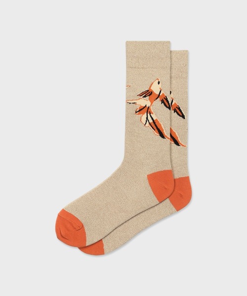 Paul Smith(ポールスミス)の「“LA PECHE” ソックス【160629 CS】(ソックス/靴下・メンズ・グレー/ベージュ・25-27)」の5枚目の写真