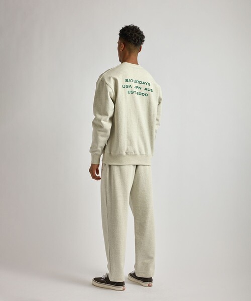 Saturdays NYC（サタデーズ ニューヨークシティ ）の「Bowery International Crew Sweatshirt（スウェット・メンズ・ネイビー/ブラック/ライトグレー・S/M/L）」の14枚目の写真