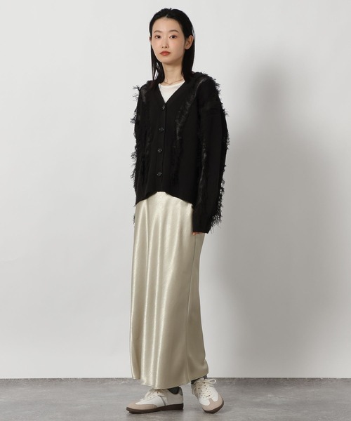 LAKOLE（ラコレ）の「フリンジカーディガン / 646554（カーディガン/ボレロ・レディース・アイボリー/ブラック/ベージュ・FREE）」の11枚目の写真