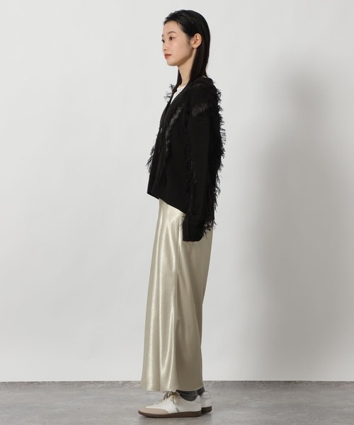 LAKOLE（ラコレ）の「フリンジカーディガン / 646554（カーディガン/ボレロ・レディース・アイボリー/ブラック/ベージュ・FREE）」の12枚目の写真