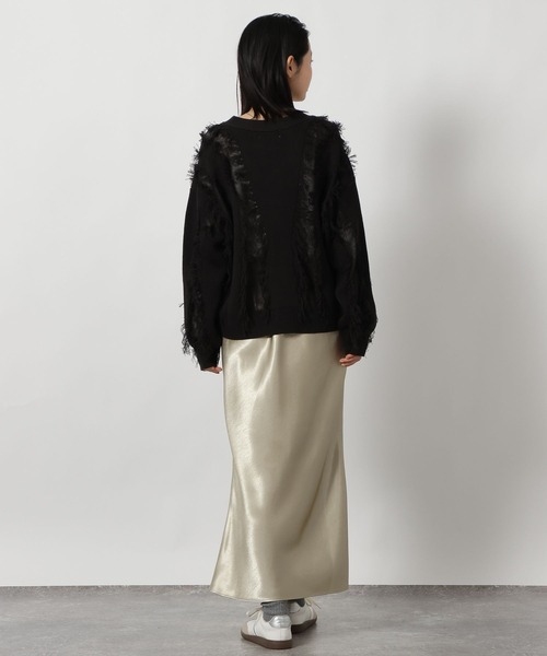 LAKOLE（ラコレ）の「フリンジカーディガン / 646554（カーディガン/ボレロ・レディース・アイボリー/ブラック/ベージュ・FREE）」の13枚目の写真