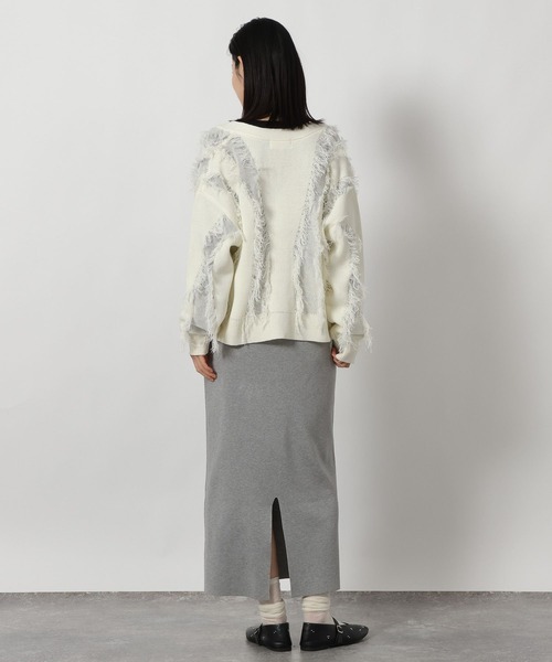 LAKOLE（ラコレ）の「フリンジカーディガン / 646554（カーディガン/ボレロ・レディース・アイボリー/ブラック/ベージュ・FREE）」の17枚目の写真