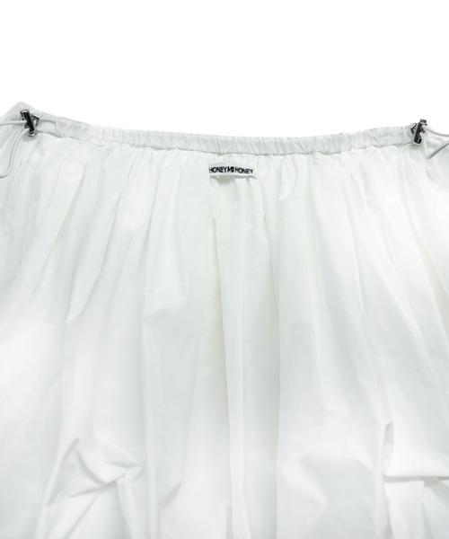 HONEY MI HONEY（ハニーミーハニー）の「taffeta layered drape mini skirt（スカート・レディース・ホワイト/ブラック/ピンク・FREE）」の17枚目の写真