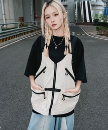 WESTBOY（ウエストボーイ）の「ストリート機能系ギア 2WAY マルチポケットベスト ショルダーバッグ WO26S5OT15（ベスト）」