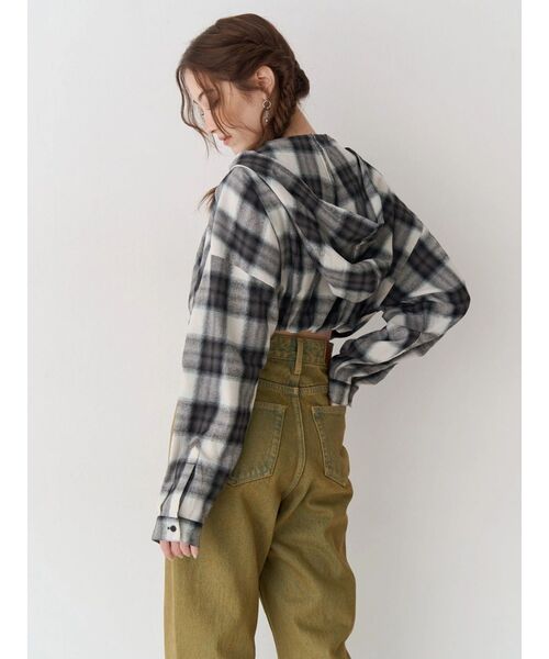 EVRIS（エヴリス）の「フードチェックショートシャツ（シャツ/ブラウス・レディース・レッド/ブラック・FREE）」の18枚目の写真