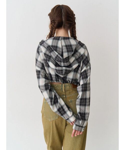 EVRIS（エヴリス）の「フードチェックショートシャツ（シャツ/ブラウス・レディース・レッド/ブラック・FREE）」の19枚目の写真