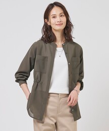 【冷房対策に】RELAXION Sheer ボイル ブラウス
