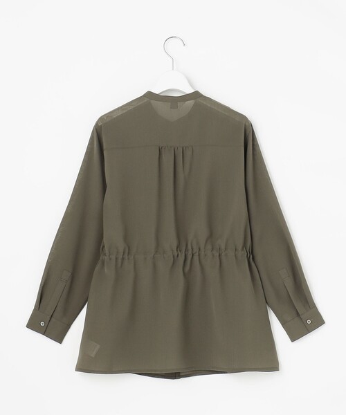 J.PRESS(ジェイプレス)の「【冷房対策に】RELAXION Sheer ボイル ブラウス(シャツ/ブラウス・レディース・ネイビー系/ベージュ系/カーキ系・11/9)」の11枚目の写真