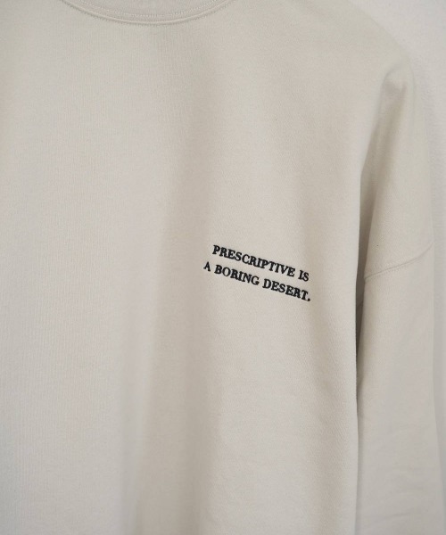 anuke（アンヌーク）の「anuke Embroidery Logo Sweat（Tシャツ/カットソー・レディース・ホワイト/ダークグレー・FREE）」の4枚目の写真