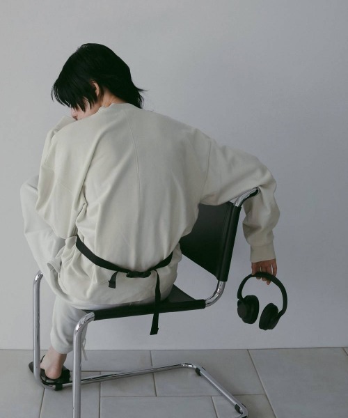 anuke（アンヌーク）の「anuke Embroidery Logo Sweat（Tシャツ/カットソー・レディース・ホワイト/ダークグレー・FREE）」の9枚目の写真