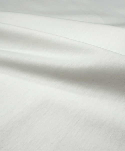 Belta attrice(ベルタアトリーチェ)の「チューリップ袖 フレアスリーブ Tシャツ カットソー シルケットコットン 半袖 上品 きれいめ フェミニン 大人可愛い(Tシャツ/カットソー・レディース・スモークピンク/ブルー/ネイビー/ホワイト・FREE)」の12枚目の写真