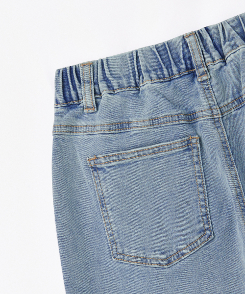 MUSINSA STANDARD KIDS（ムシンサスタンダードキッズ）の「起毛ワイドデニムパンツ [ライトインディゴ]（デニムパンツ・レディース・その他・100/120/130/150/160/140/110）」の7枚目の写真