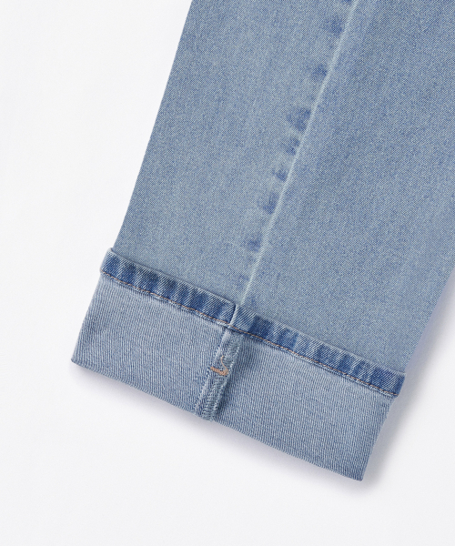 MUSINSA STANDARD KIDS（ムシンサスタンダードキッズ）の「起毛ワイドデニムパンツ [ライトインディゴ]（デニムパンツ・レディース・その他・100/120/130/150/160/140/110）」の8枚目の写真