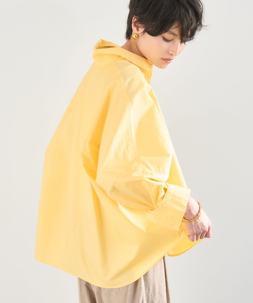 BARNYARDSTORM（バンヤードストーム）の「BARNYARDSTORM / タイプライターワイドシャツ＜セットアップ対応＞（シャツ/ブラウス・レディース・ライトブルー/ブラック/イエロー/ブルー系その他/ブラウン・M/S）」の11枚目の写真