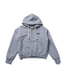 TEN PAST SEVEN（テン ファスト セブン）の「ヘビースウェットクロップフードジップアップ (2カラー)（パーカー）」