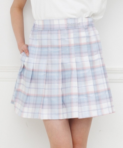 PINKHUNT(ピンクハント)の「PINKHUNT プリーツスカート 1449K(スカート・キッズ・ライトブルー/ブラック/ホワイト/パープル/ベビーピンク/ネイビー・120cm/130cm/140cm/150cm/160cm)」の1枚目の写真