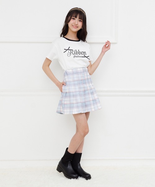 PINKHUNT(ピンクハント)の「PINKHUNT プリーツスカート 1449K(スカート・キッズ・ライトブルー/ブラック/ホワイト/パープル/ベビーピンク/ネイビー・120cm/130cm/140cm/150cm/160cm)」の16枚目の写真